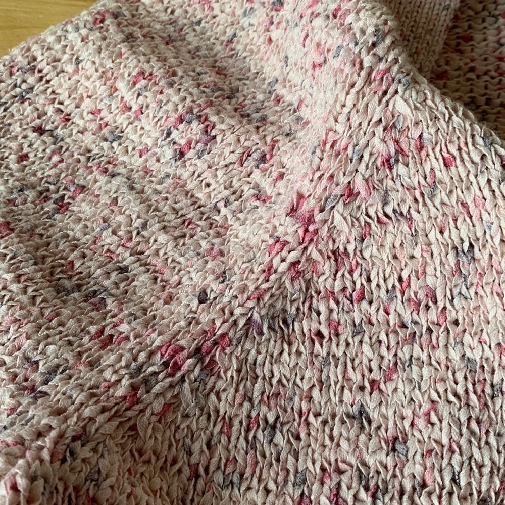 LOFT 2 pc Pink Speckled Sweater & Tank Top Set - Picture 6 of 13